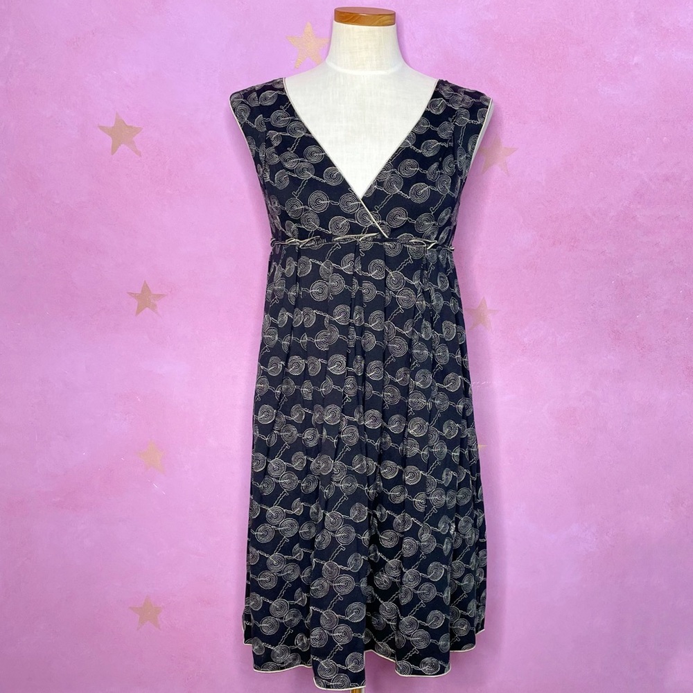 Studio M NEW Fit And Flare Embroidered Dress Medium